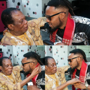 Read more about the article “God gives. God takes,” Flavour writes as he loses dad