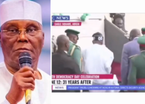 Read more about the article I hope all is well with him- Atiku writes as he sympathizes with President Tinubu over his fall at the Democracy day parade ground